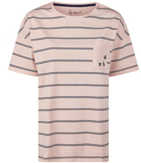 Dames korte pyjama set shortama roze - maat S Veelkleurig