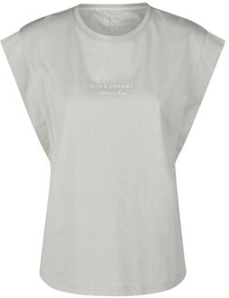 Dames korte pyjama set shortama sun&dreams Groen