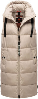 dames lange bodywarmer Schnuffelchen – Warm & Stijlvol met Capuchon Beige