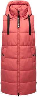 dames lange bodywarmer Schnuffelchen – Warm & Stijlvol met Capuchon - maat Rood