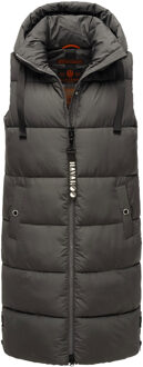 dames lange bodywarmer Schnuffelchen – Warm & Stijlvol met Capuchon Zwart