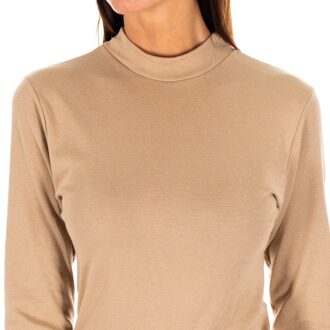 Dames langslieving t-shirt 1625-M - maat EU 44 / UK 16 Beige