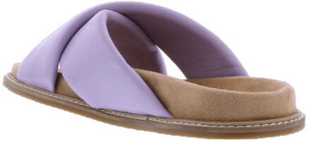 Dames leather band slipper Roze - 39