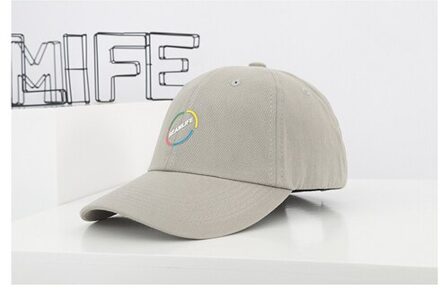Dames Lente/Zomer Originele Zelfgemaakte Contrast Kleur Softtop Verstelbare Baseball Cap Hip Hop Cap Trend grijs