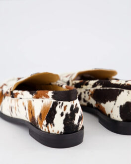 Dames leopard loafer - maat 38 Bruin