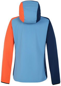 Dames lexan colour block soft shell jas Oranje - 46