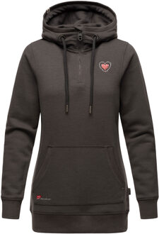 dames longsleeve hoodie Zauberelfe – Lang & Comfortabel Grijs - S