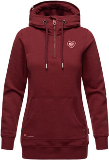 dames longsleeve hoodie Zauberelfe – Lang & Comfortabel Rood - S