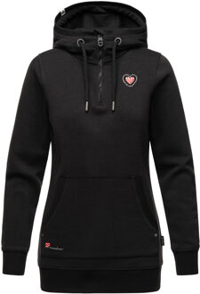 dames longsleeve hoodie Zauberelfe – Lang & Comfortabel Zwart - S