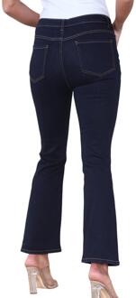 Dames Magic Shaping High Waisted Slim Flare Leg Jeans in Indigo Indigoblauw - EU 40 Normaal / UK 12 Normaal