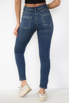Dames Magic Shaping Skinny Fit Jeans met hoge taille in blauw - EU 46 lang / UK 18 lang
