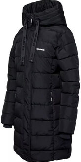 Dames manka gewatteerd winterjack Zwart