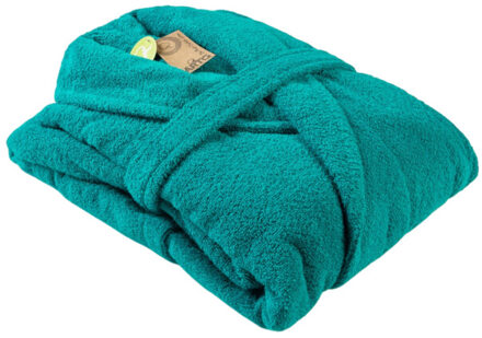 Dames mantel met sjaalkraag Blauw - XXXL