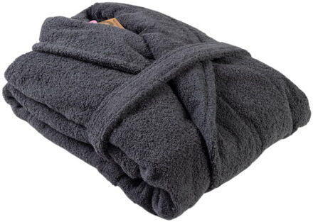 Dames mantel met sjaalkraag Grijs - XXL