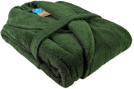 Dames mantel met sjaalkraag Groen - XS