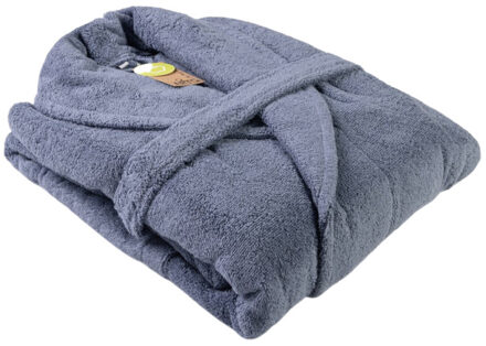 Dames mantel met sjaalkraag - maat XS Blauw