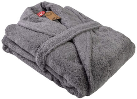 Dames mantel met sjaalkraag - maat XS Grijs