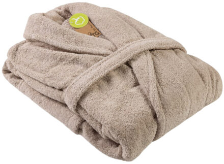 Dames mantel met sjaalkraag - maat XXL Beige