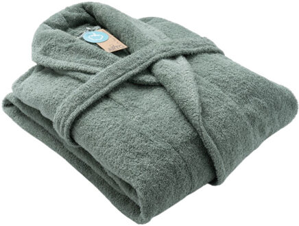 Dames mantel met sjaalkraag - maat XXXL Groen