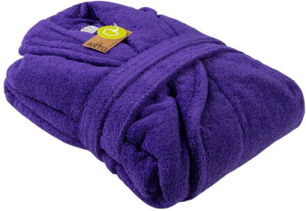 Dames mantel met sjaalkraag Paars - XXXL