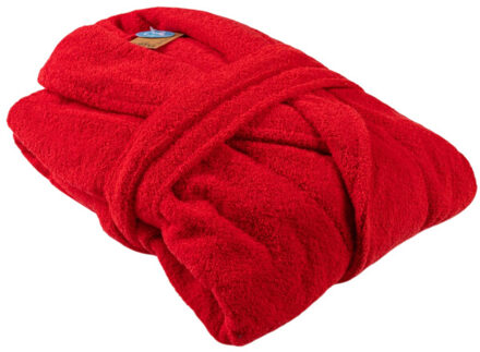 Dames mantel met sjaalkraag Rood - XS