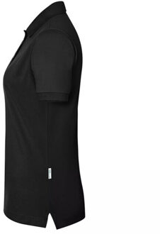 Dames modern-flair poloshirt - maat XXL Zwart