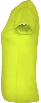 Dames montecarlo sport t-shirt met korte mouwen Geel - XXL