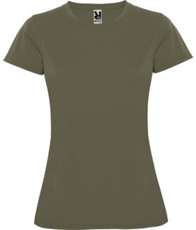 Dames montecarlo sport t-shirt met korte mouwen - maat L Groen