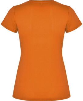 Dames montecarlo sport t-shirt met korte mouwen Oranje - XXL
