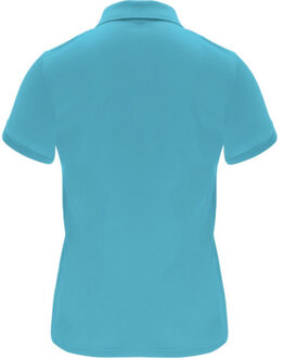 Dames monzha sportpoloshirt met korte mouwen Blauw - XL