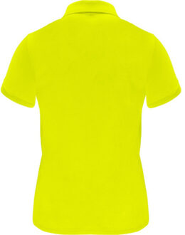 Dames monzha sportpoloshirt met korte mouwen - maat L Geel