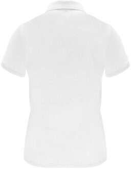 Dames monzha sportpoloshirt met korte mouwen - maat M Wit