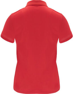 Dames monzha sportpoloshirt met korte mouwen Rood - L