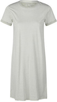 Dames nachthemd korte mouw gestreept Groen - XXL