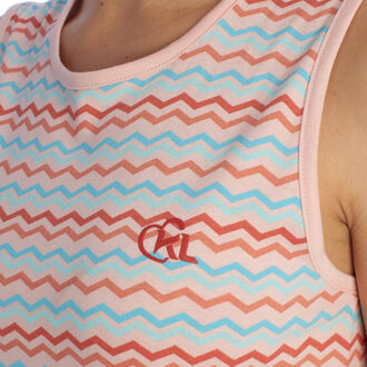 Dames nachtjapon KL45400 met brede bandjes Veelkleurig - 2XL