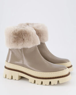 Dames naplack booty Beige - 39