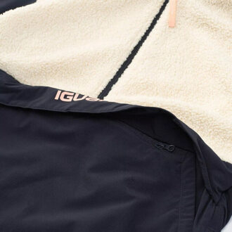 Dames neckra hoodie Beige - L