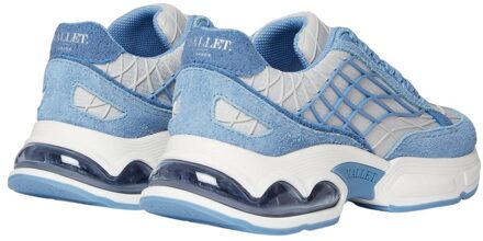 Dames Neptune Leren Sneakers (Blauw)