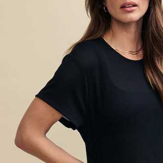 Dames Nobodys Child Dustin Maxi Jersey Jurk in Zwart - maat