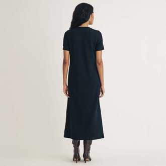 Dames Nobodys Child Jade Midi T-Shirt Jurk in Marineblauw Navy - EU 36 / UK 8