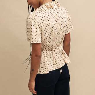 Dames Nobodys Child Joely Blouse in Crème - maat
