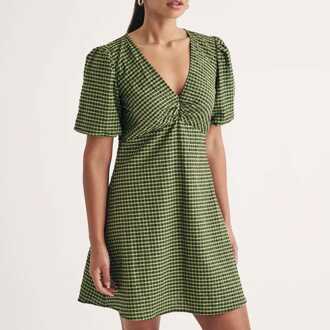 Dames Nobodys Child Liza Gingham Mini-jurk in Groen