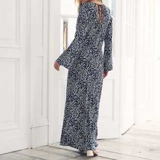 Dames Nobodys Child Sid Midaxi Jurk in Zwart/Wit - EU 36 / UK 8