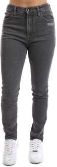 Dames Off White Corporate Skinny-Fit Jeans in Grijs - 25W/32L