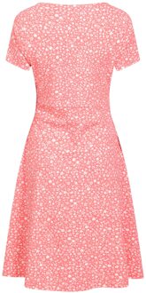 Dames Orchid All-Over Print UV Bescherming Jurk (Rood) - EU 40 / UK 12