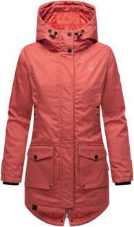 dames overgangsparka Brinja – Warm & Tijdloos Rood