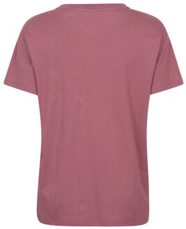 Dames Paardenbloemen Lichtgewicht Relaxed Fit T-Shirt (Roze) - EU 40 / UK 12
