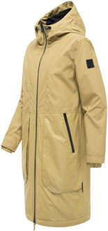 dames parka tussenjas Edelumhang met capuchon Groen - S