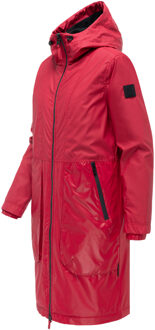 dames parka tussenjas Edelumhang met capuchon Rood - L