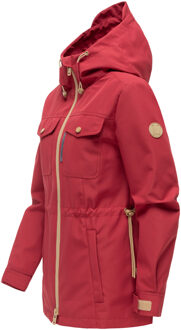 dames parka tussenjas Sohaa met capuchon Rood - L